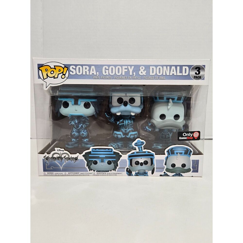 Funko Pop Kingdom Hearts Sora Goofy Donald 3 Pack | GameStop Exclusive